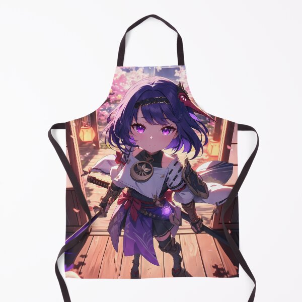 Item preview, Kujou Sara Genshin Impact Chibi Lanterns Shrine Sakura Evening designed and sold by TanglenRabbit.