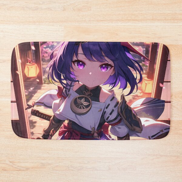 Item preview, Kujou Sara Genshin Impact Chibi Lanterns Shrine Sakura Evening designed and sold by TanglenRabbit.