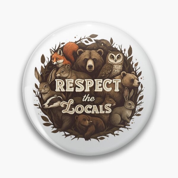 Item preview, Respect The Locals Forest Animals Circular Art designed and sold by chattsuede.