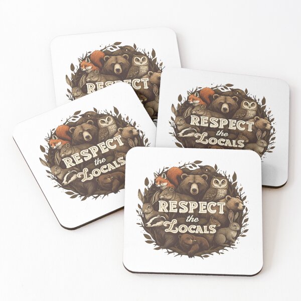 Item preview, Respect The Locals Forest Animals Circular Art designed and sold by chattsuede.