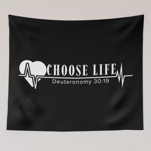 Item preview, Choose Life - Deuteronomy 30:19 - White Design  designed and sold by MoriaStore.