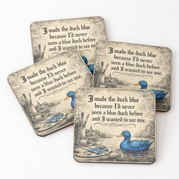Item preview, I'd never seen a blue duck before designed and sold by JJSizzleheimer.