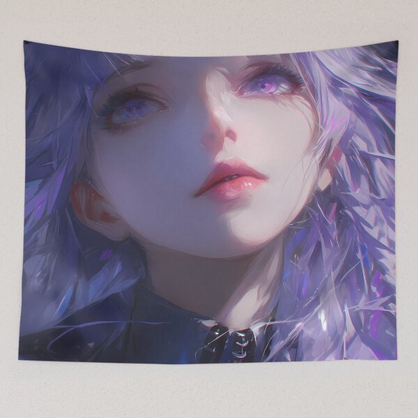 Item preview, Kyoko Kirigiri Danganronpa Dreamy Purple Detective Closeup designed and sold by TanglenRabbit.