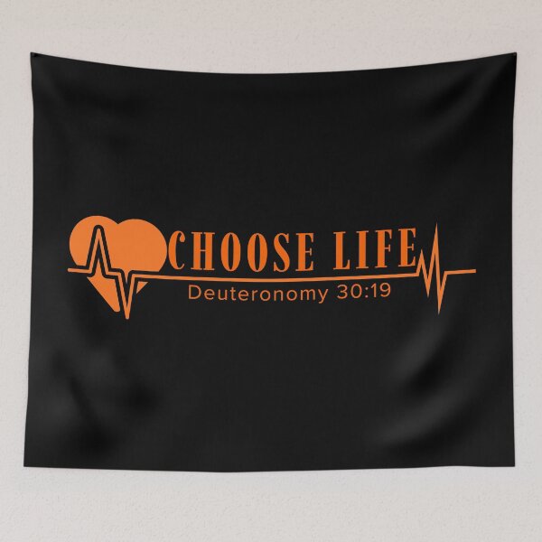 Item preview, Choose Life - Deuteronomy 30:19 - Orange Design  designed and sold by MoriaStore.