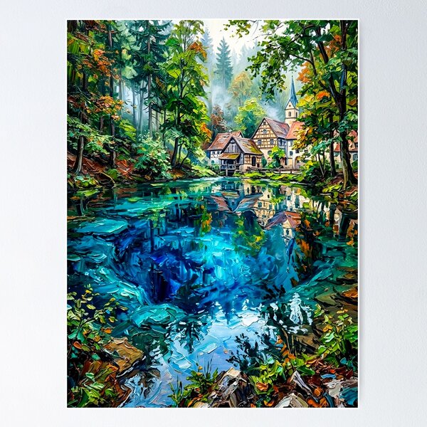 Item preview, The Depth of Silent Blue designed and sold by astriebatik.