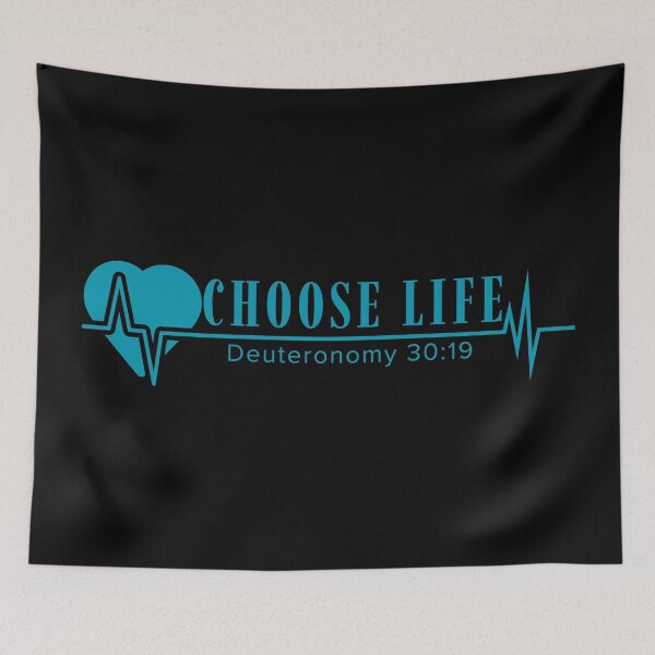 Item preview, Choose Life - Deuteronomy 30:19 - Sky Blue Design  designed and sold by MoriaStore.