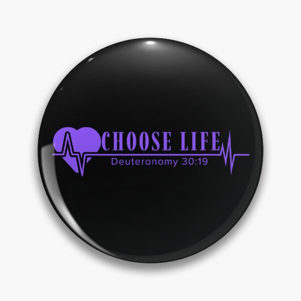 Item preview, Choose Life - Deuteronomy 30:19 - Purple Design  designed and sold by MoriaStore.