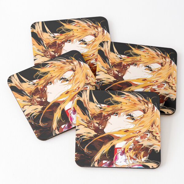 Item preview, Golden Wind Anime Girl – Fiery Hair Aesthetic Illustration | Dynamic Manga Style Art designed and sold by Dyan4.