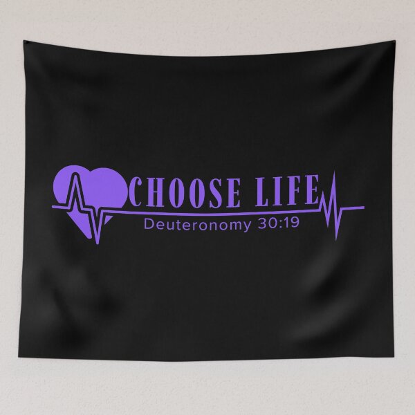 Item preview, Choose Life - Deuteronomy 30:19 - Purple Design  designed and sold by MoriaStore.