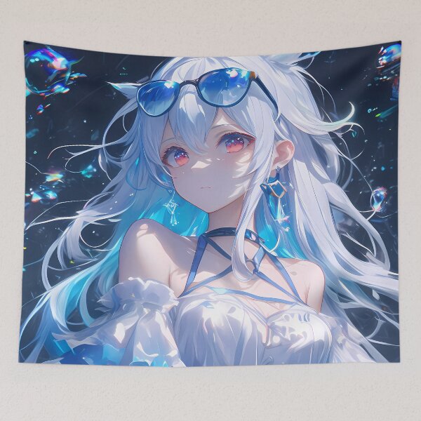 Item preview, Skadi Arknights Prelude To Dawn Ocean Bubbles Sunglasses Summer designed and sold by TanglenRabbit.