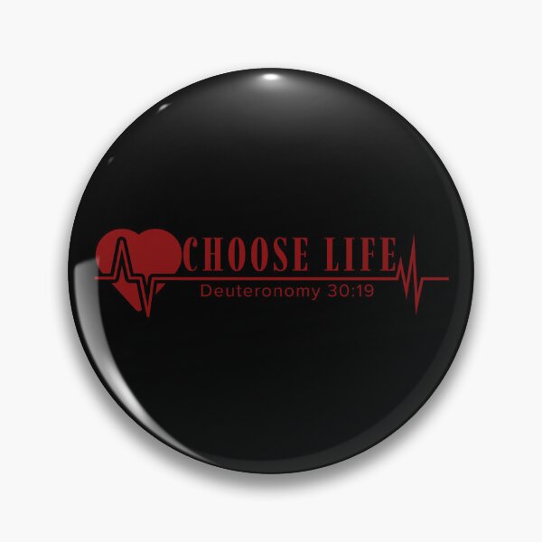 Item preview, Choose Life - Deuteronomy 30:19 - Red Design  designed and sold by MoriaStore.