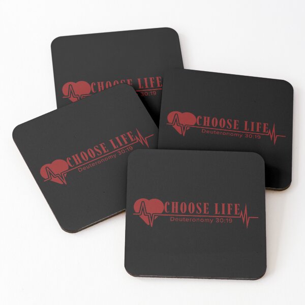 Item preview, Choose Life - Deuteronomy 30:19 - Red Design  designed and sold by MoriaStore.
