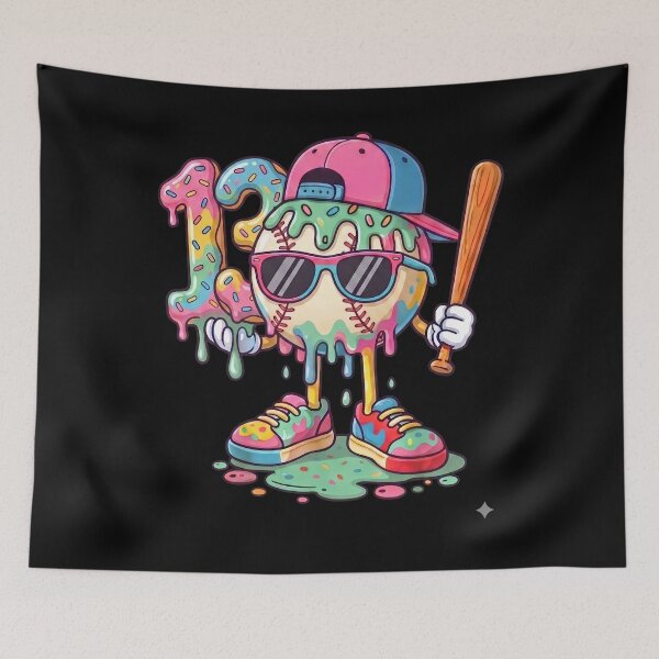 Item preview, Baseball 13th Birthday Drip Sunglasses Cap Cool Kid designed and sold by KIROSALS.