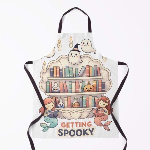 Item preview, Getting Spooky Mermaid Bookshelf Halloween Design designed and sold by SoftSproutstu.