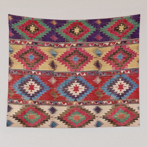 Item preview, Konya 19th Century Turkish Kilim designed and sold by Vicky Brago-Mitchell®.