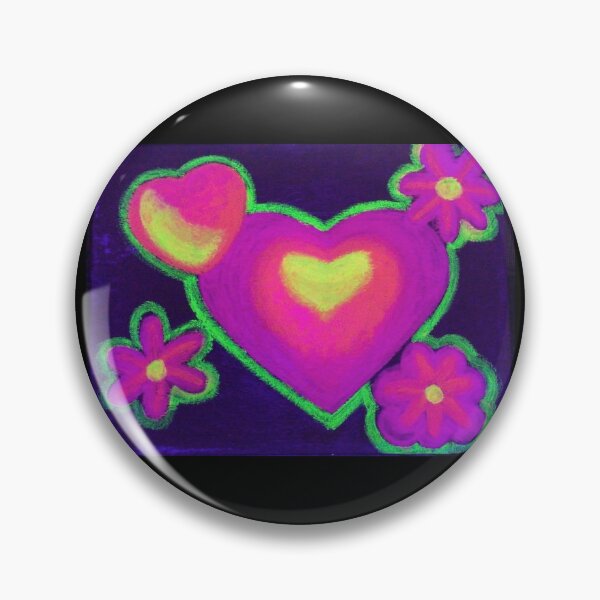 Item preview, neon heart and flowers designed and sold by Margarita1831.
