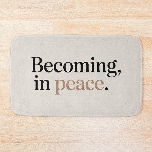Item preview, Becoming, In Peace – Minimal Growth & Inner Calm Quote Design designed and sold by Irene Catchmind.
