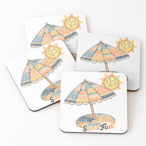 Item preview, Sun and Fun Beach Umbrella Summer Design designed and sold by SoftSproutstu.