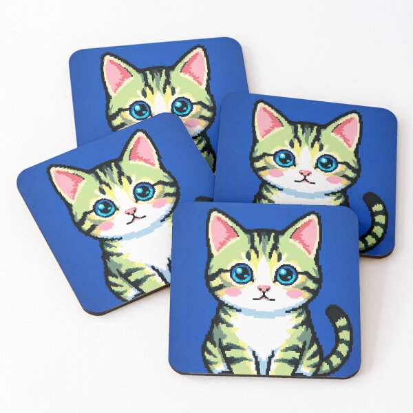 Item preview, Cute Cat Pixel Art designed and sold by BrunoLinuxArt.