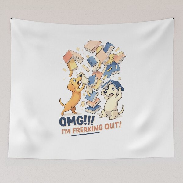 Item preview, I'm Freaking Out Funny Dog Anxiety Design designed and sold by SoftSproutstu.