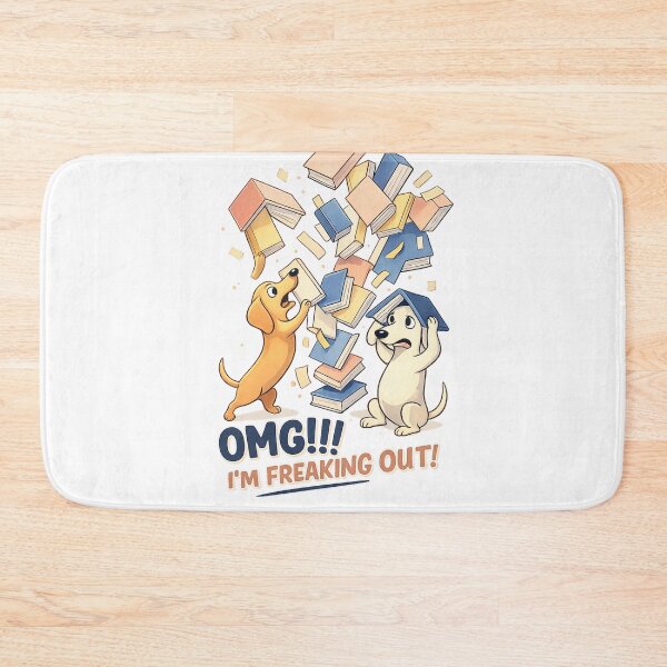 Item preview, I'm Freaking Out Funny Dog Anxiety Design designed and sold by SoftSproutstu.