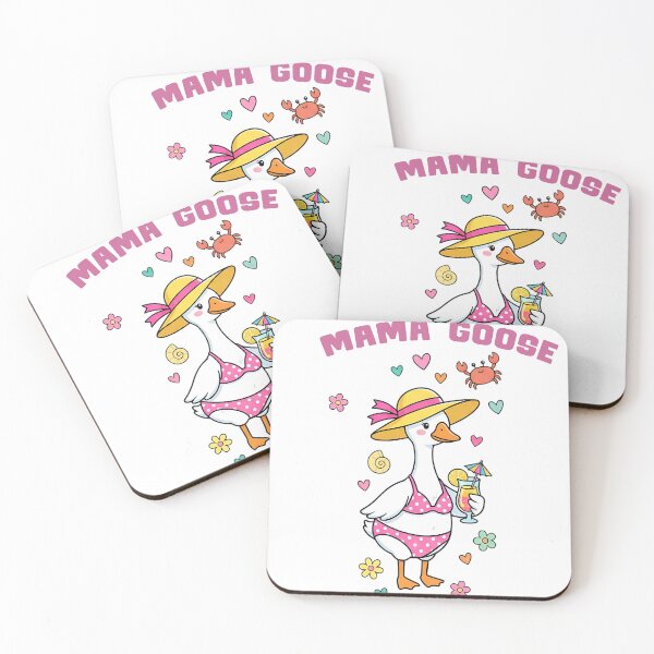 Item preview, Mama Goose Summer Shirt, Funny Mom Beach Goose Design, Cute Vacation Mom Gift designed and sold by Raygunes.
