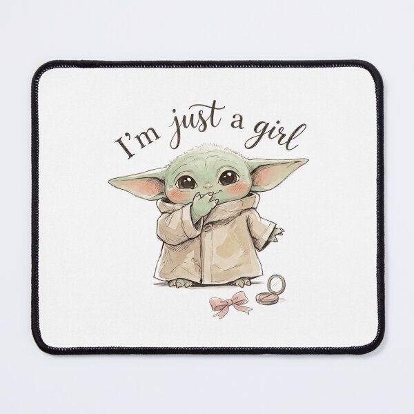 Item preview, BABY YODA I'M JUST A GIRL designed and sold by LIS AND MELIVERSO.