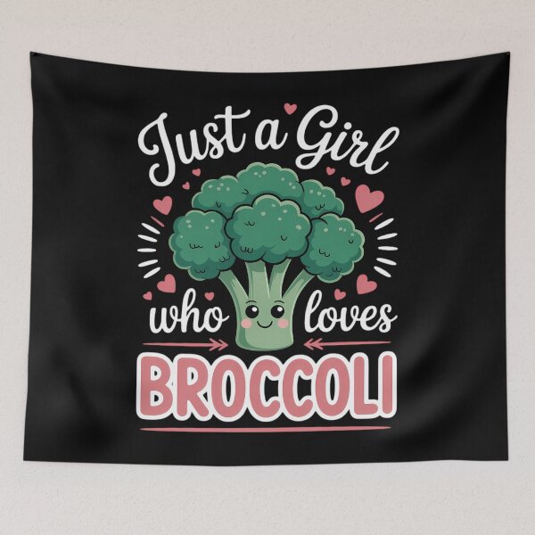 Item preview, Just A Girl Who Loves Broccoli designed and sold by PunkNation-Arts.