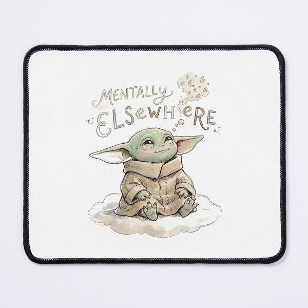 Item preview, BABY YODA MENTALLY ELSEWHERE designed and sold by LIS AND MELIVERSO.
