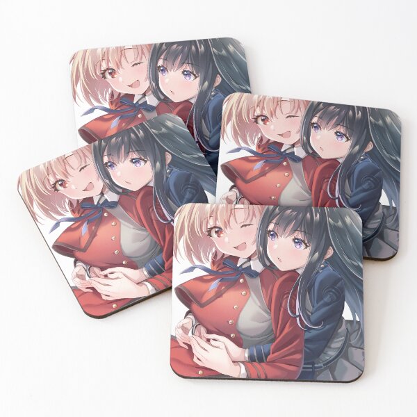 Item preview, Takina Inoue Chisato Nishikigi Warm Hug Lycoris Recoil designed and sold by Tokyonomad.