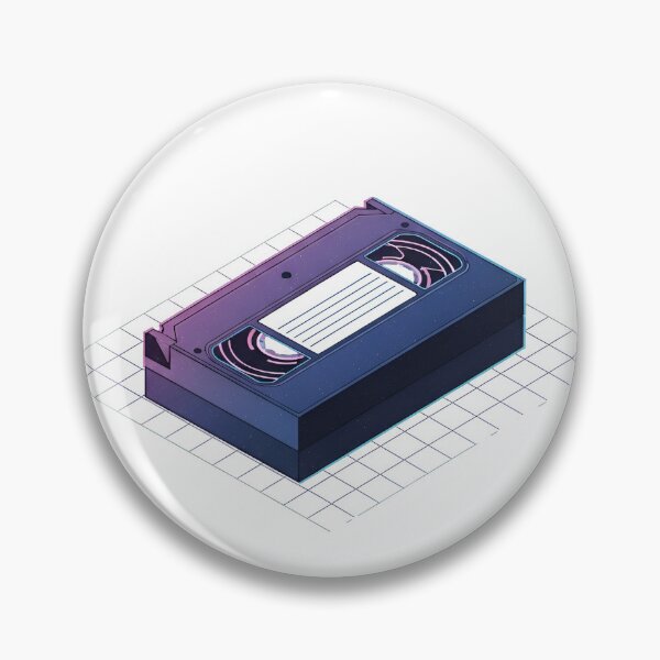 Item preview, a single VHS tape with a white label on a dark grid designed and sold by VerizalShop.