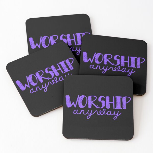 Item preview, Worship Anyway - Christian Faith Praise and Worship - Purple Design designed and sold by MoriaStore.