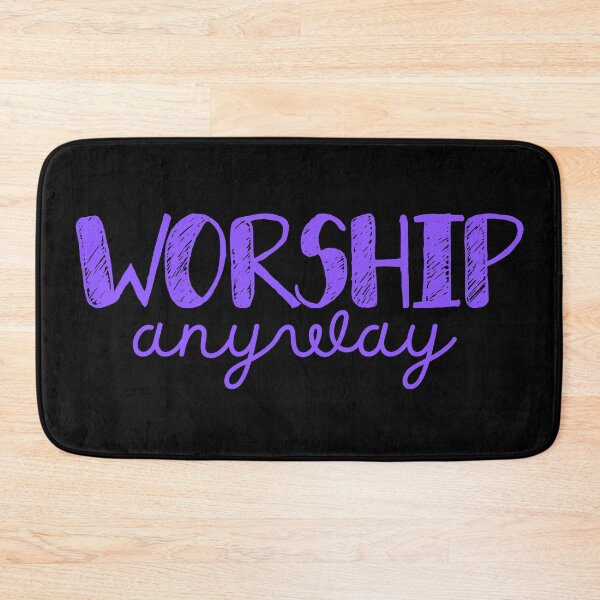Item preview, Worship Anyway - Christian Faith Praise and Worship - Purple Design designed and sold by MoriaStore.