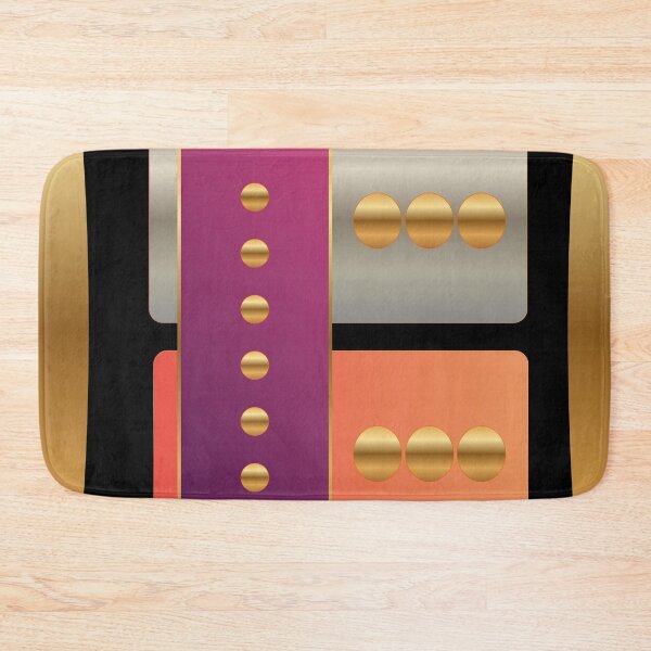 Item preview, Magenta Machine — Gold and Magenta Geometric Abstract designed and sold by Dee Tirang.