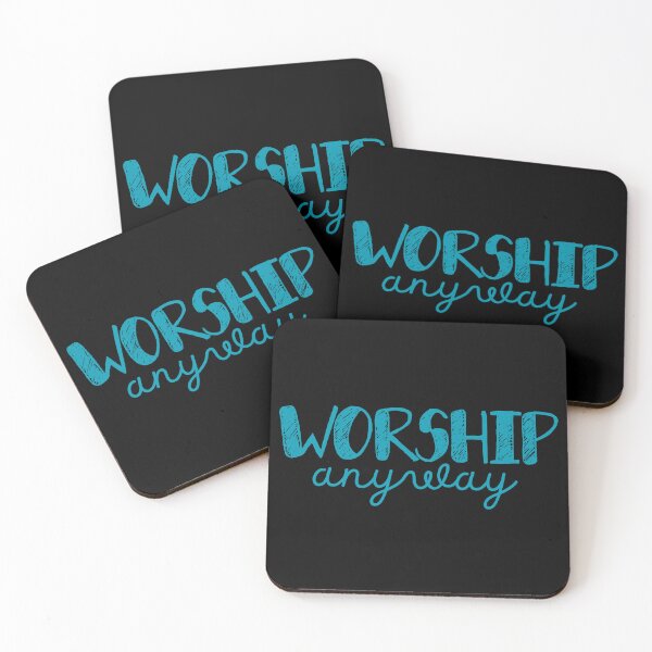 Item preview, Worship Anyway - Christian Faith Praise and Worship - Sky Blue Design designed and sold by MoriaStore.
