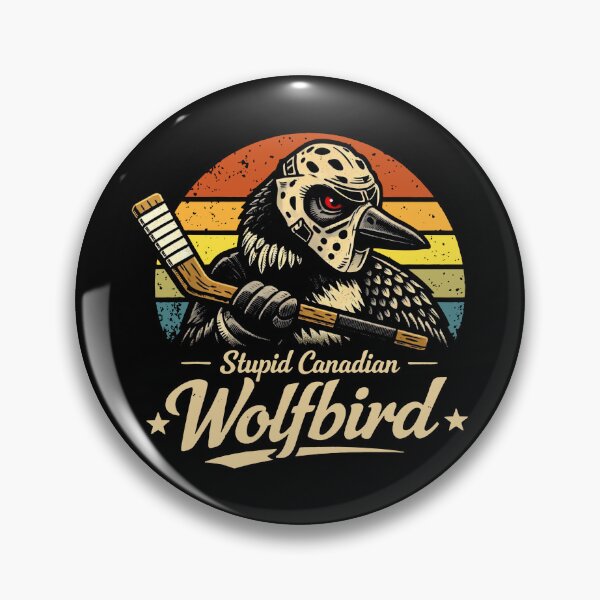 Item preview, Funny Stupid Canadian Wolf Bird Loon Hockey Wildlife Design designed and sold by srowdy.