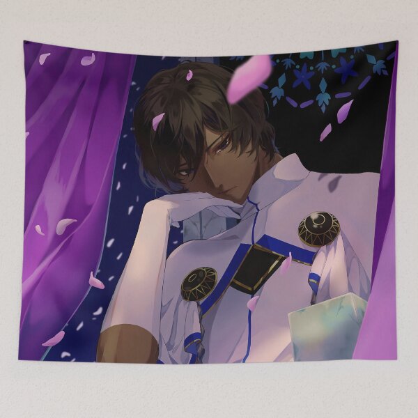 Item preview, Arjuna Fate Grand Order Celestial Fantasy Blue Petal Epic Archer Night designed and sold by Tokyonomad.