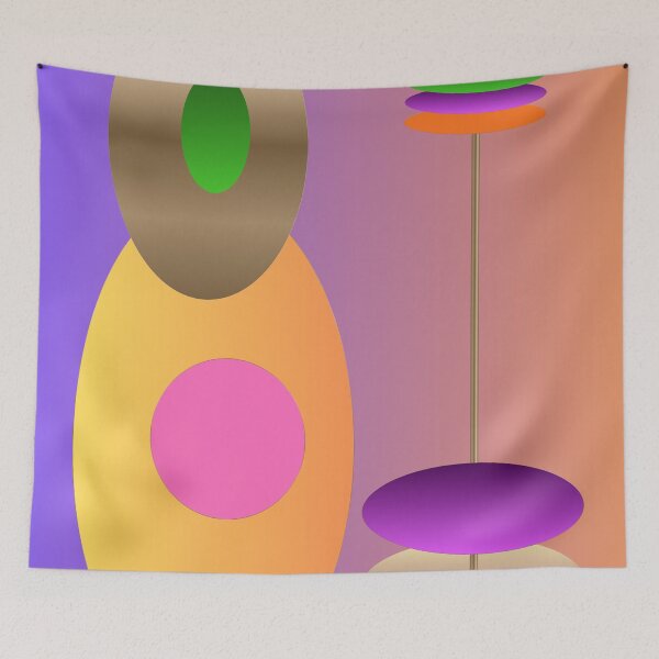 Item preview, Playful Balance — Lavender Pink and Gold Geometric Abstract designed and sold by Dee Tirang.