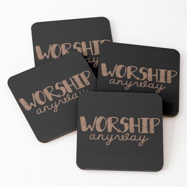 Item preview, Worship Anyway - Christian Faith Praise and Worship - Brown Design designed and sold by MoriaStore.