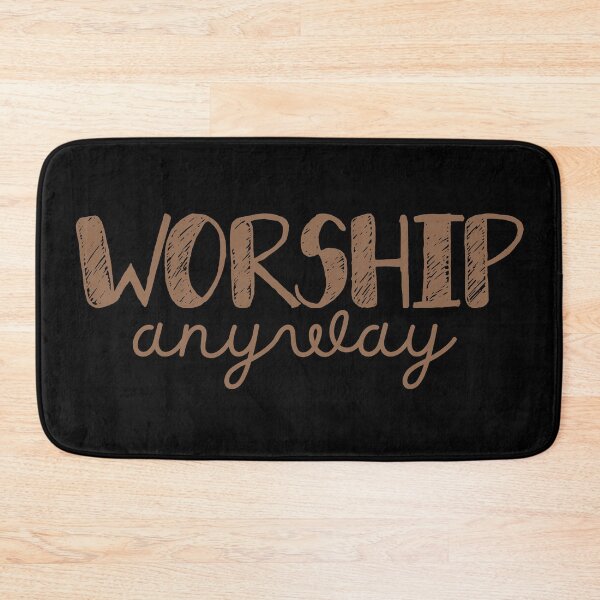 Item preview, Worship Anyway - Christian Faith Praise and Worship - Brown Design designed and sold by MoriaStore.