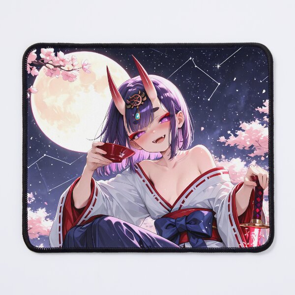 Item preview, Assassin Shuten Douji Fate Grand Order Anime Girl Sakura Moon Fantasy Japan designed and sold by Tokyonomad.