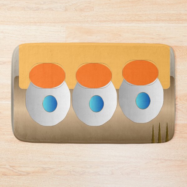 Item preview, Golden Vessels — Orange, Blue & Gold Geometric Abstract designed and sold by Dee Tirang.