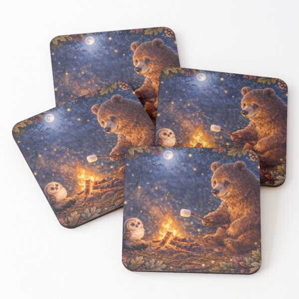 Item preview, Roasting Marshmallows designed and sold by Claudia Bartoli-McKinney.