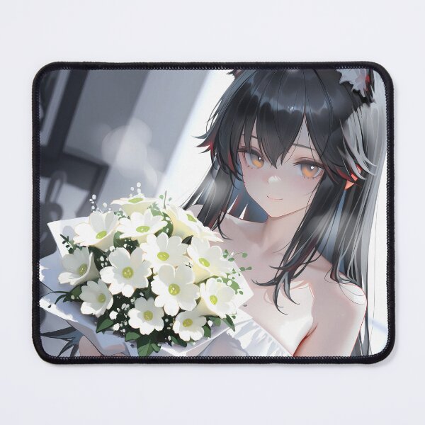 Item preview, Prelude Texas Arknights Game Girl White Dress Bouquet Flowers designed and sold by Tokyonomad.