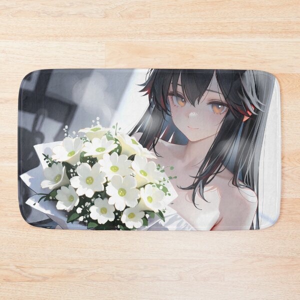 Item preview, Prelude Texas Arknights Game Girl White Dress Bouquet Flowers designed and sold by Tokyonomad.