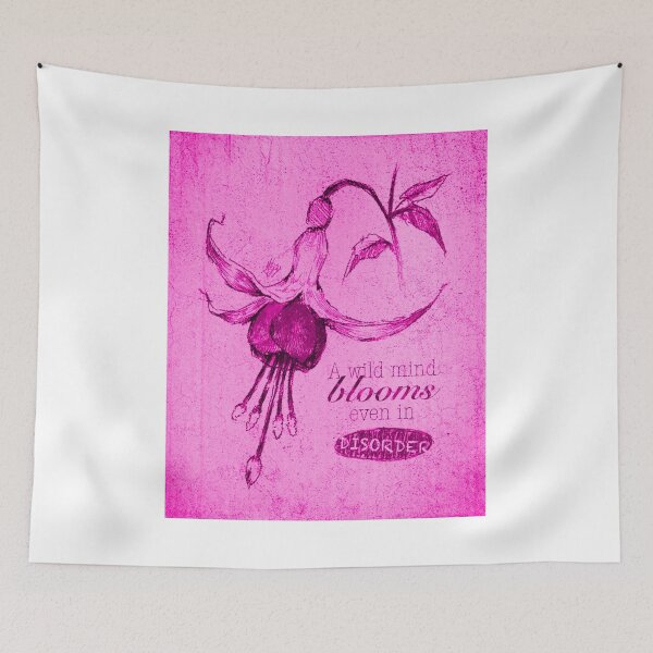 Aperçu de l'œuvre BLOOMING DISORD AFFICHE ROSE VIF créée et vendue par melyverso.