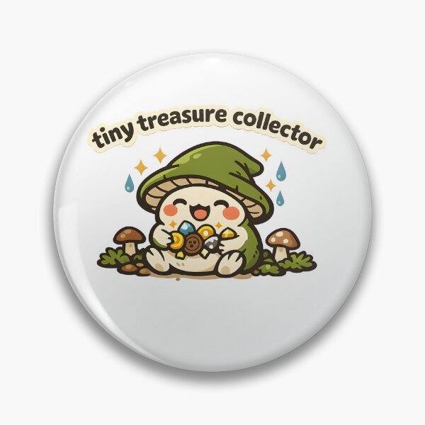Item preview, "Tiny Treasure Collector" | Aesthetic Mushroom Frog & Cottagecore Art designed and sold by Naviora.