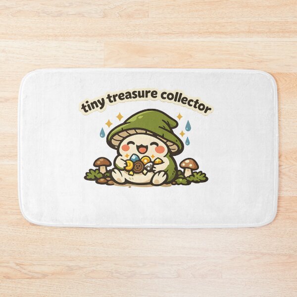 Item preview, "Tiny Treasure Collector" | Aesthetic Mushroom Frog & Cottagecore Art designed and sold by Naviora.