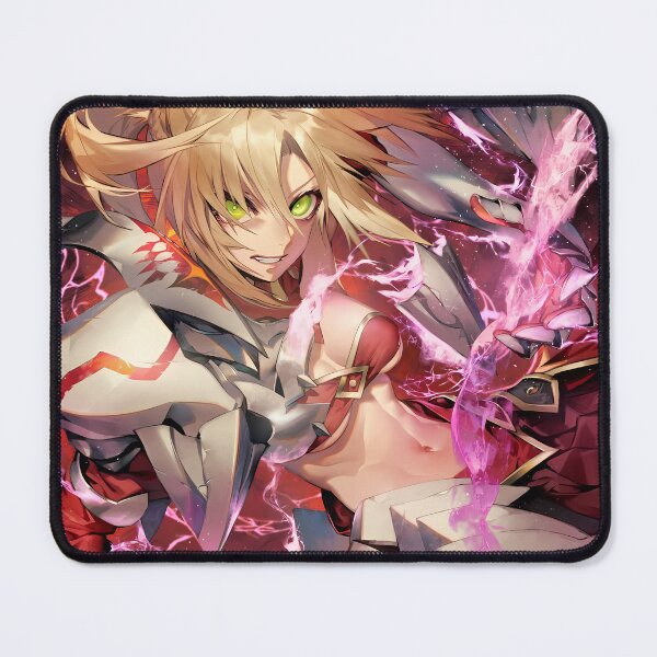 Item preview, Red Saber Mordred Fate Grand Order Chaos Anime Girl Waifu Red Armor Electric Fury designed and sold by Tokyonomad.