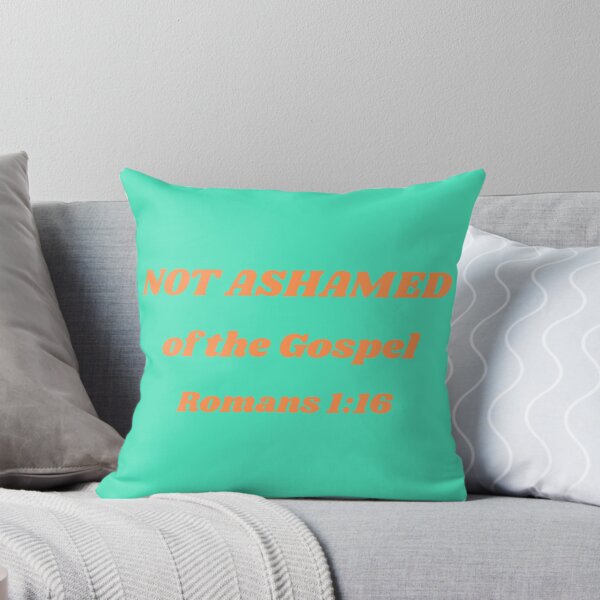 Item preview, Not Ashamed of the Gospel Romans 1:16 Christian Faith Bold Typography Design designed and sold by photoart1854.